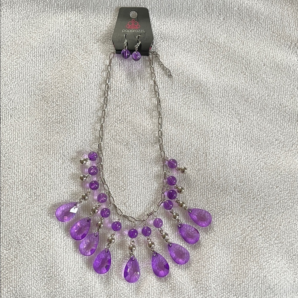 Paparazzi Radiant Purple Necklace Set
